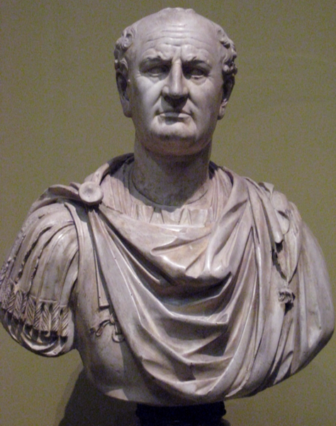 Tito Flavio Sabino Vespasiano, emperador romano, busto