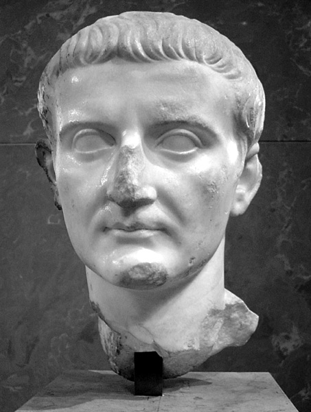Tiberio, emperador, romano, busto, segundo