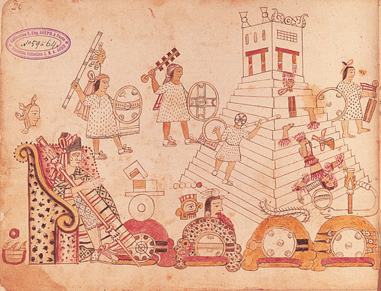 Representación de la invasión a Tlatelolco