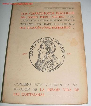 Una de las obras del Aretino traducidas al español