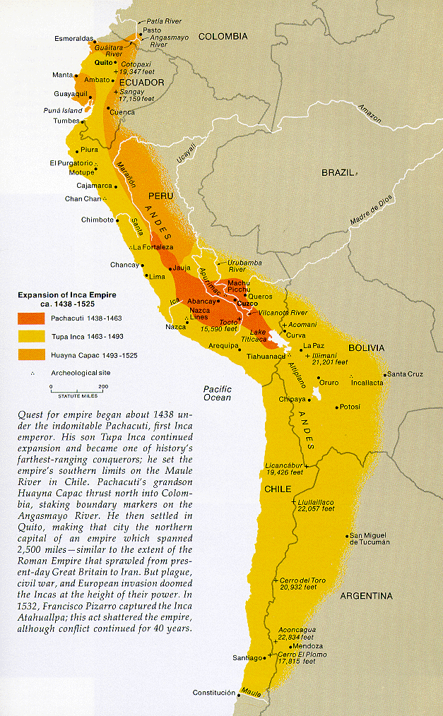A lo largo del altiplano andino, la cultura inca fue una de las principales de la América precolombina