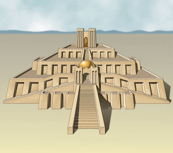 Imposible imaginar la creación de los Zigurats mesopotámicos sin la ayuda de la geometría